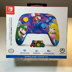 PowerA Enhanced Wireless Controller for Nintendo Switch Super Mario Color Splash
